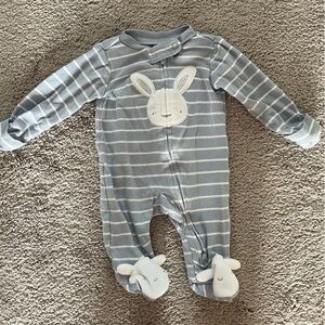 Bundle of 4 Carters Baby Boy Zip Up Outfits/ Pajamas